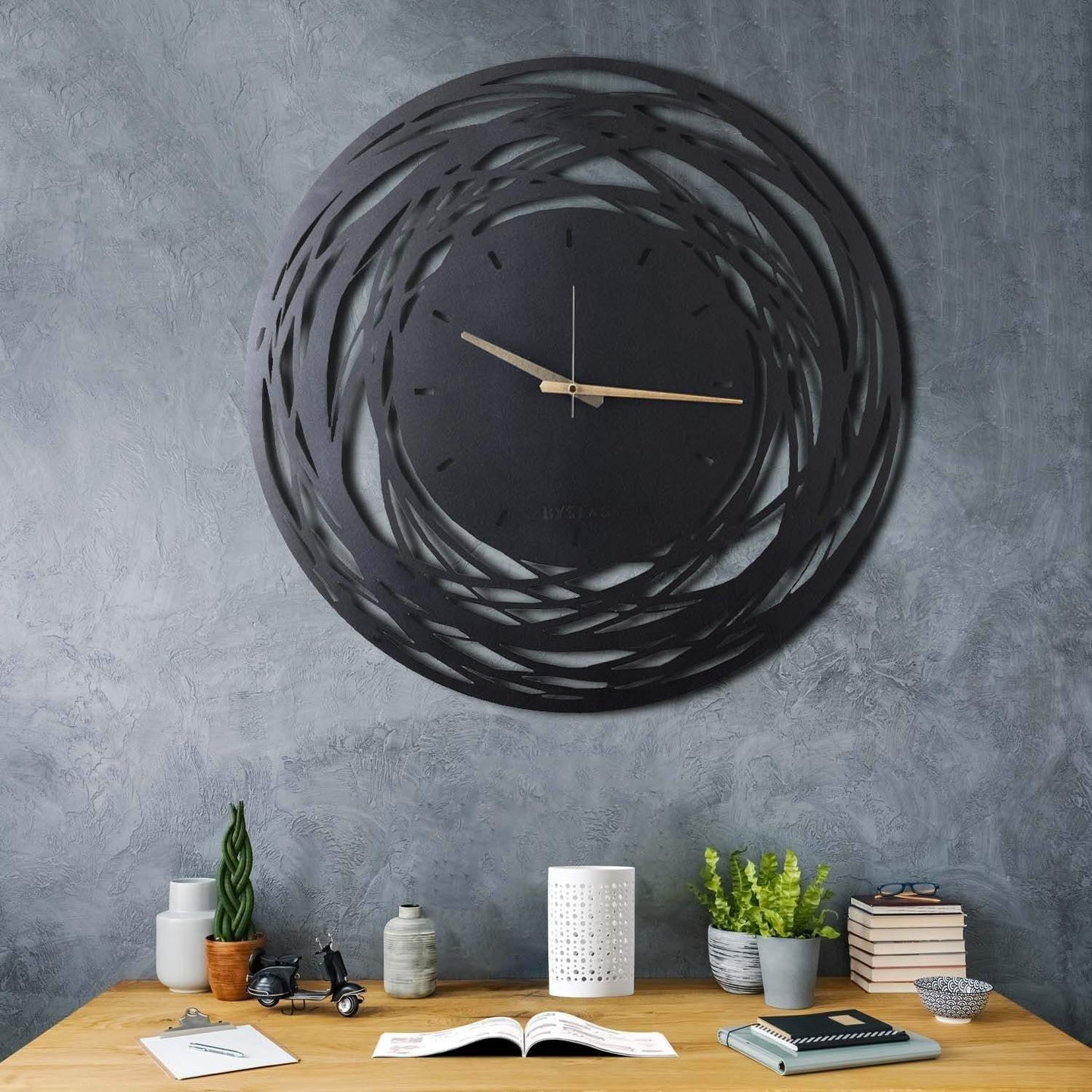 Decorative Metal Wall Clock - homemem39