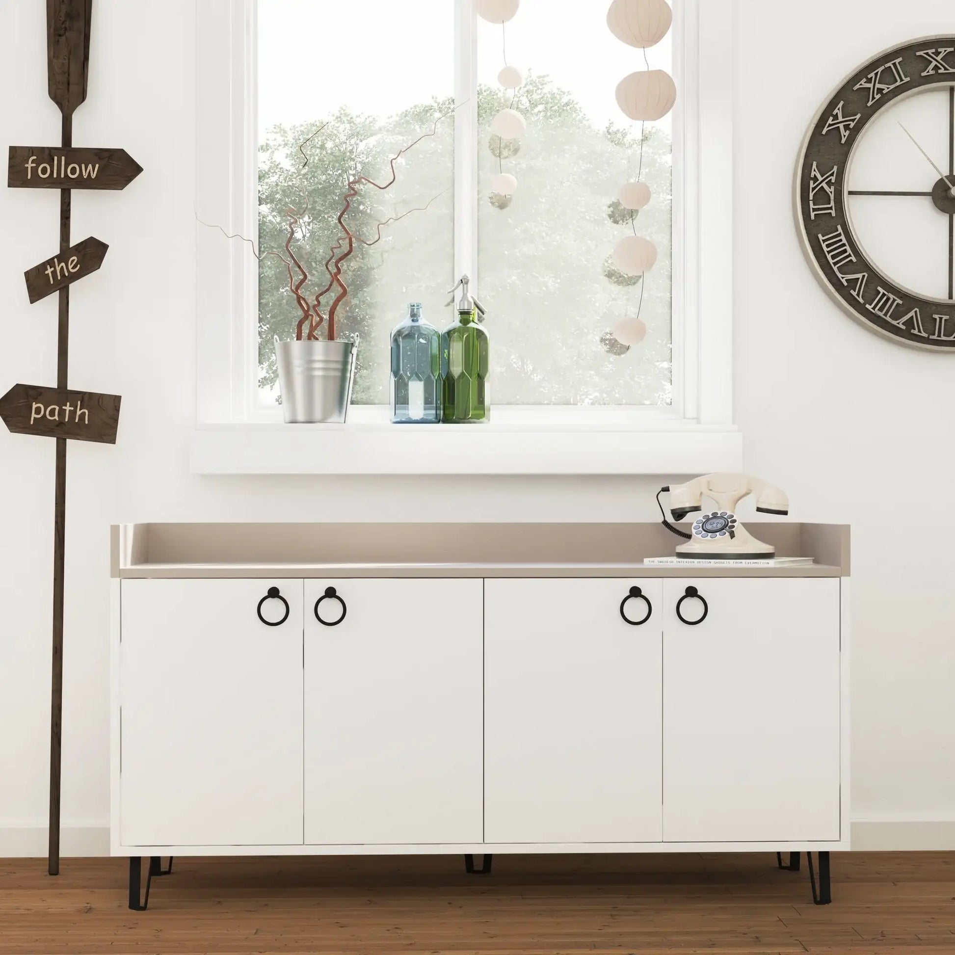 Console in Melamina Atlantic Pine - homemem39