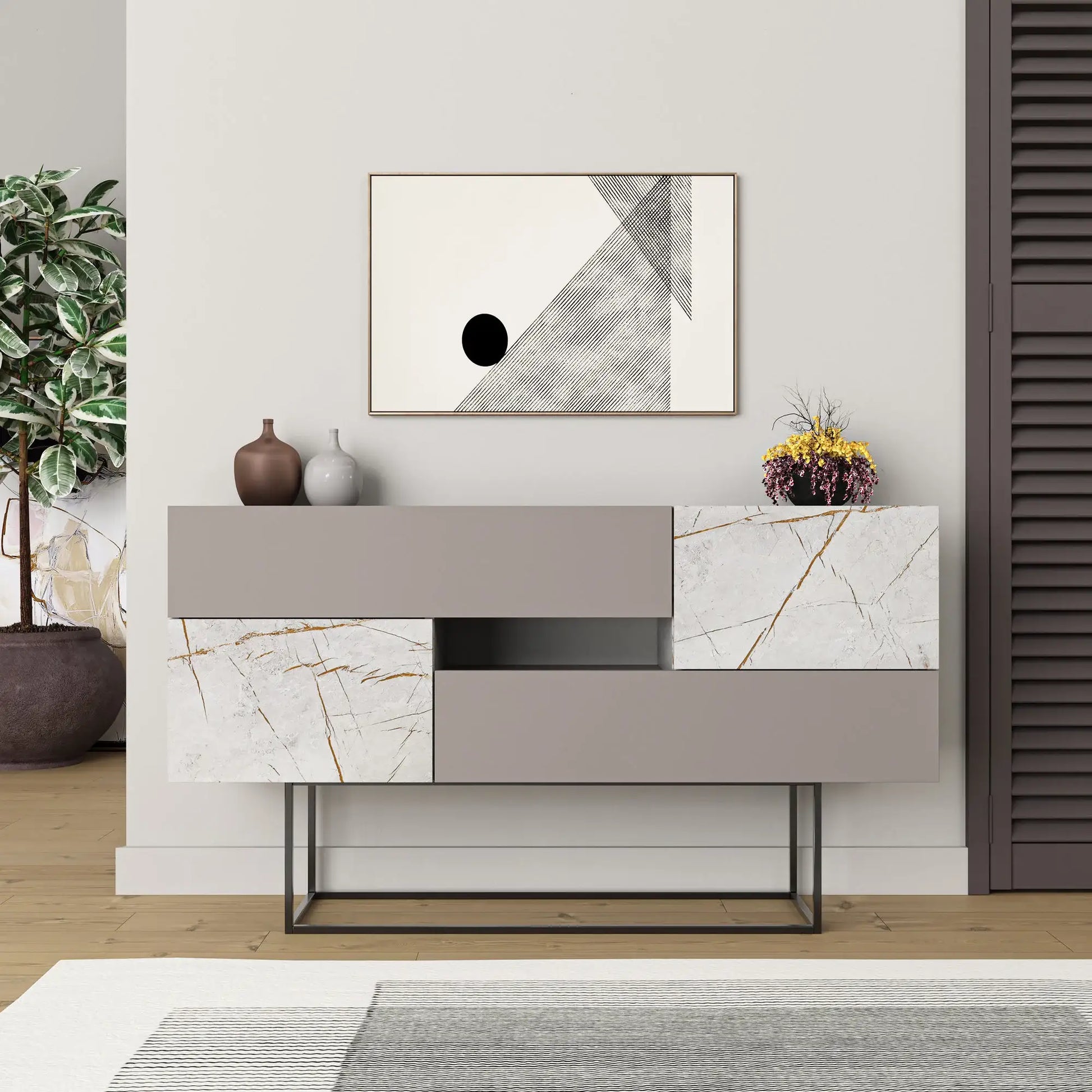 Console in Melamina Atlantic Pine - homemem39
