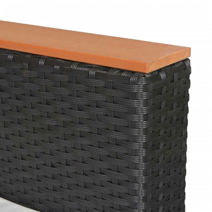 Set Divani da Giardino 5 pz con Cuscini in Polyrattan Nero - homemem39