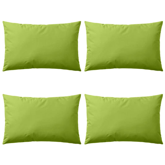 Cuscini da Esterno 4 pz 60x40 cm Verde Mela - homemem39