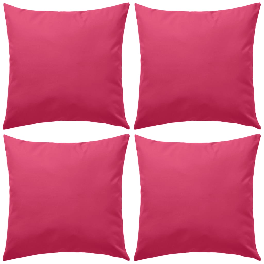 Cuscini da Esterno 4 pz 45x45 cm Rosa - homemem39