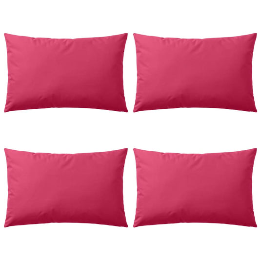Cuscini da Esterno 4 pz 60x40 cm Rosa - homemem39