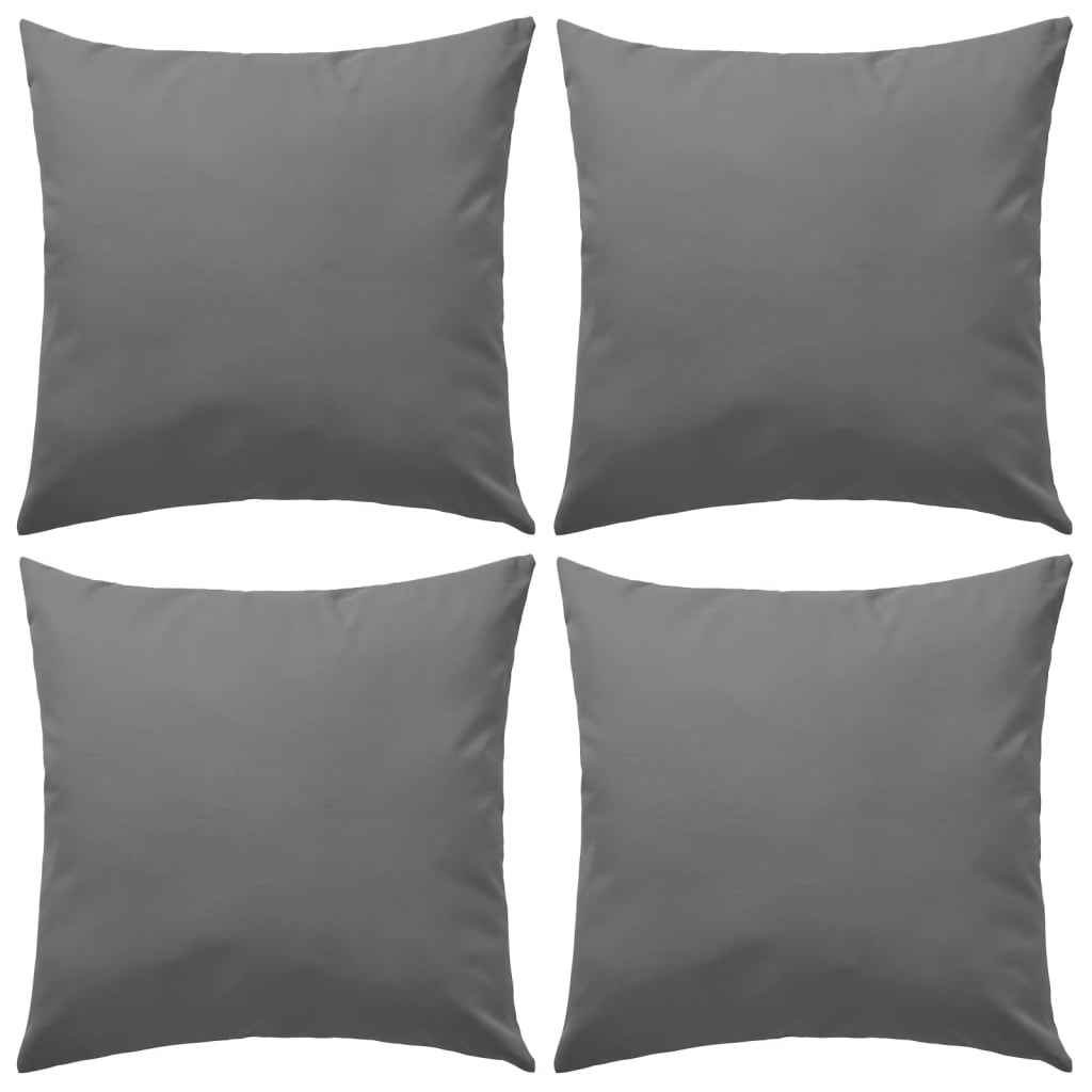 Cuscini da Esterno 4 pz 45x45 cm Grigi - homemem39