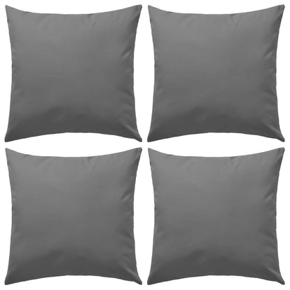 Cuscini da Esterno 4 pz 45x45 cm Grigi - homemem39