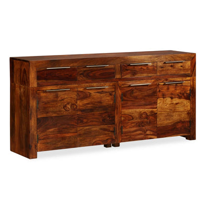Credenza in Legno Massello di Sheesham 160x35x75 cm - homemem39
