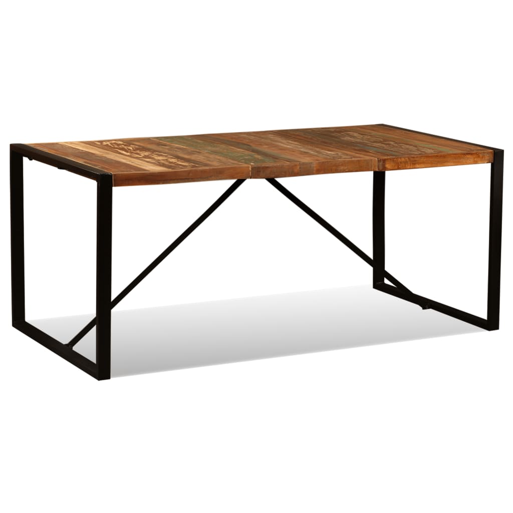 Tavolo da Pranzo in Legno Massello Anticato 180 cm - homemem39