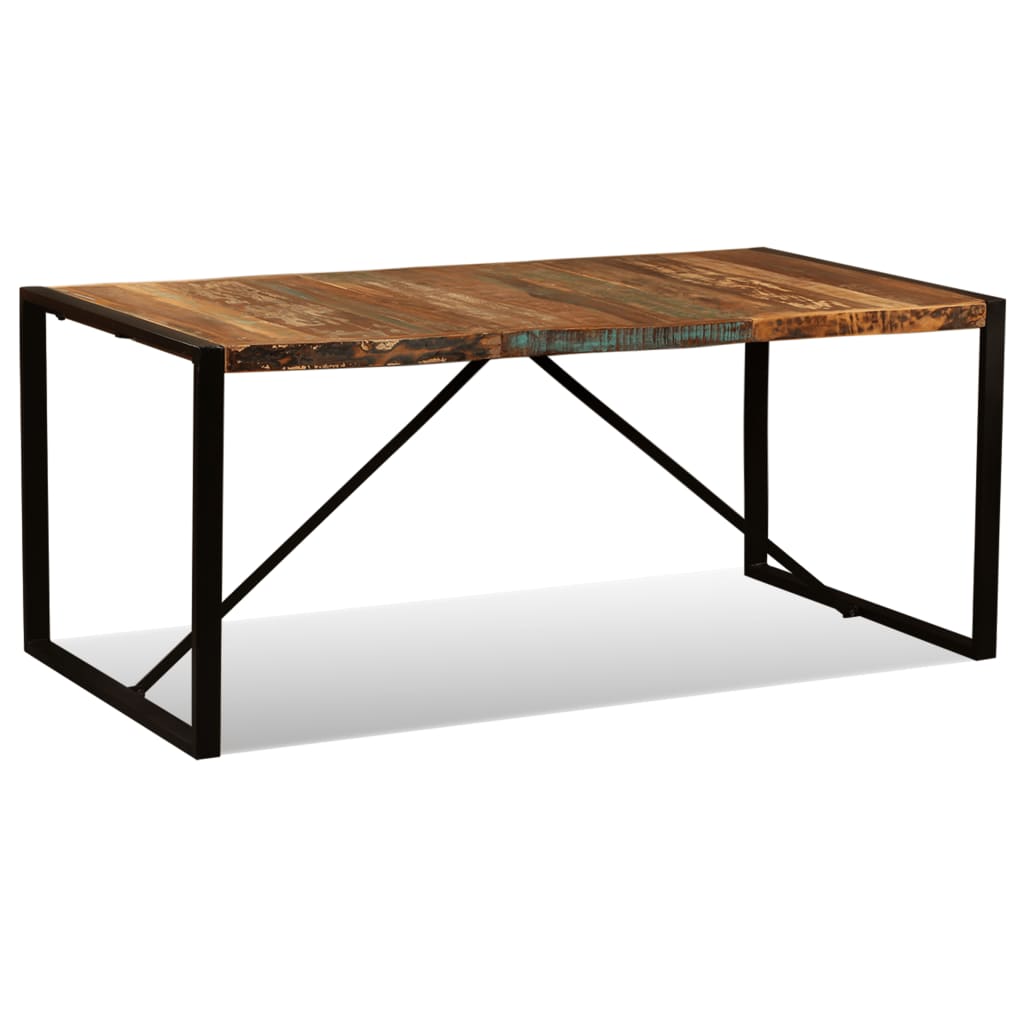 Tavolo da Pranzo in Legno Massello Anticato 180 cm - homemem39