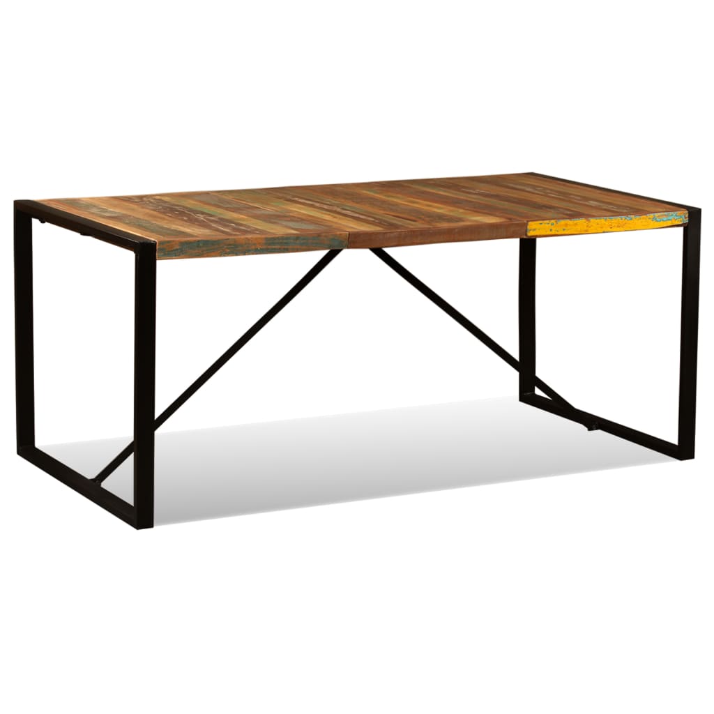 Tavolo da Pranzo in Legno Massello Anticato 180 cm - homemem39
