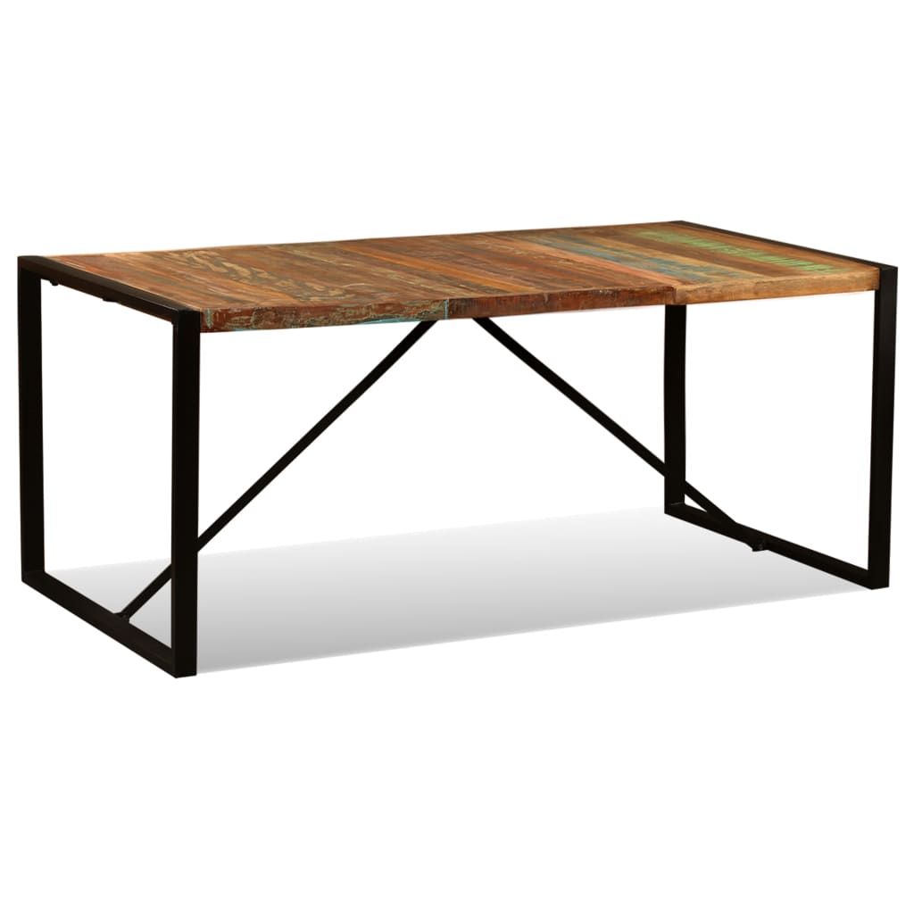 Tavolo da Pranzo in Legno Massello Anticato 180 cm - homemem39