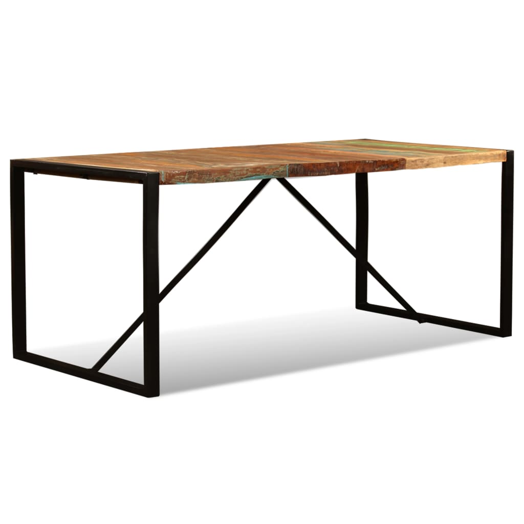 Tavolo da Pranzo in Legno Massello Anticato 180 cm - homemem39