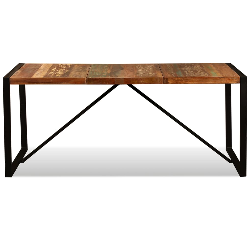Tavolo da Pranzo in Legno Massello Anticato 180 cm - homemem39
