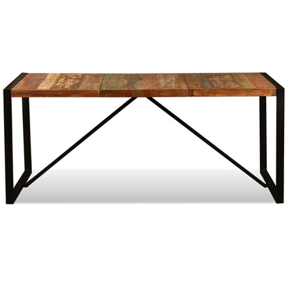 Tavolo da Pranzo in Legno Massello Anticato 180 cm - homemem39