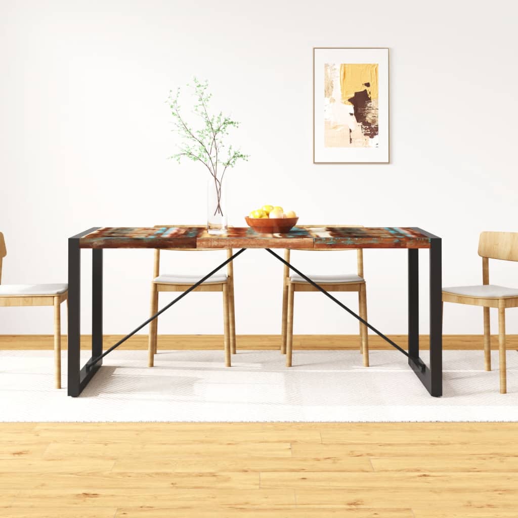 Tavolo da Pranzo in Legno Massello Anticato 180 cm - homemem39
