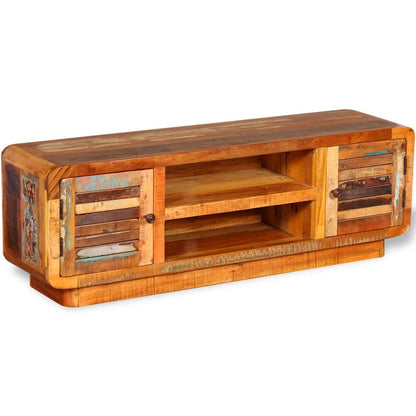 Mobile Porta TV in Legno Massello di Recupero 120x30x40 - homemem39