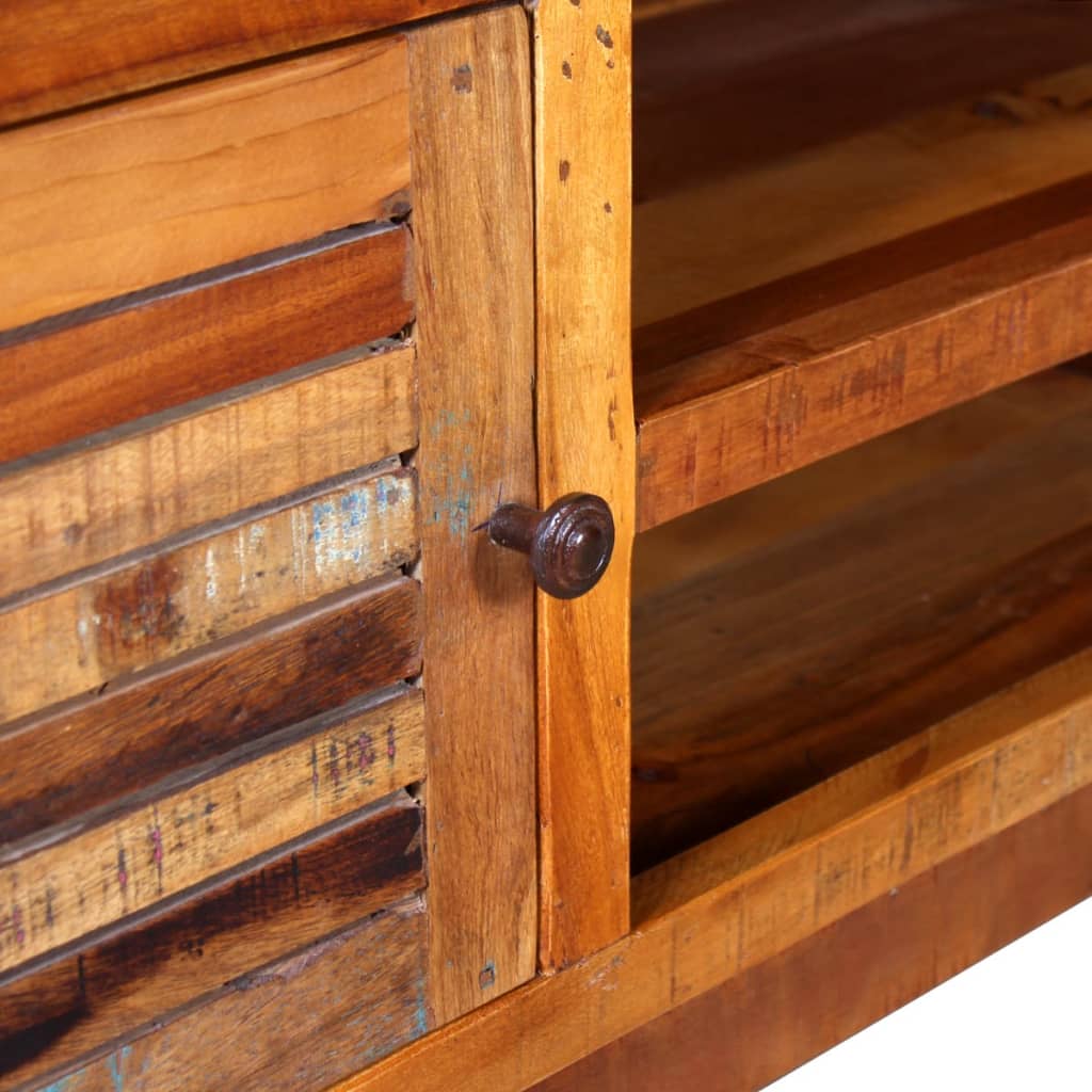 Mobile Porta TV in Legno Massello di Recupero 120x30x40 - homemem39