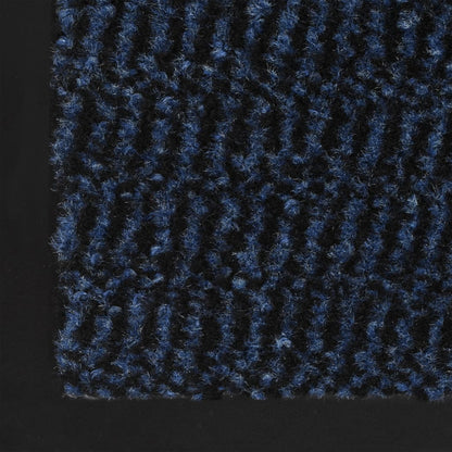 Tappeto Antipolvere Trapuntato Rettangolare 60x90cm Blu - homemem39