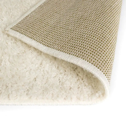 Tappeto Shaggy a Pelo Lungo 120x170 cm Crema - homemem39