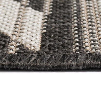 Tappeto da Interni/Esterni Effetto Sisal 80x150 cm Geometrico - homemem39