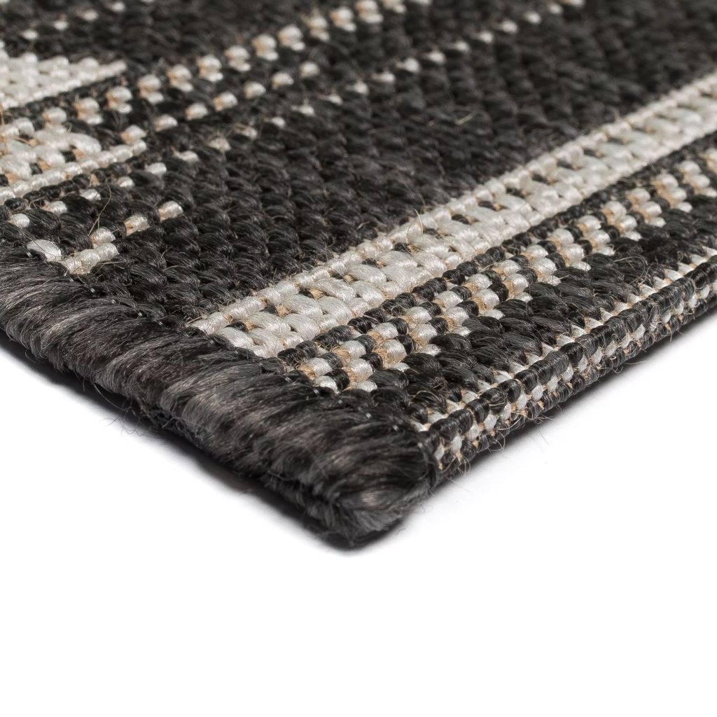 Tappeto da Interni/Esterni Effetto Sisal 80x150 cm Geometrico - homemem39