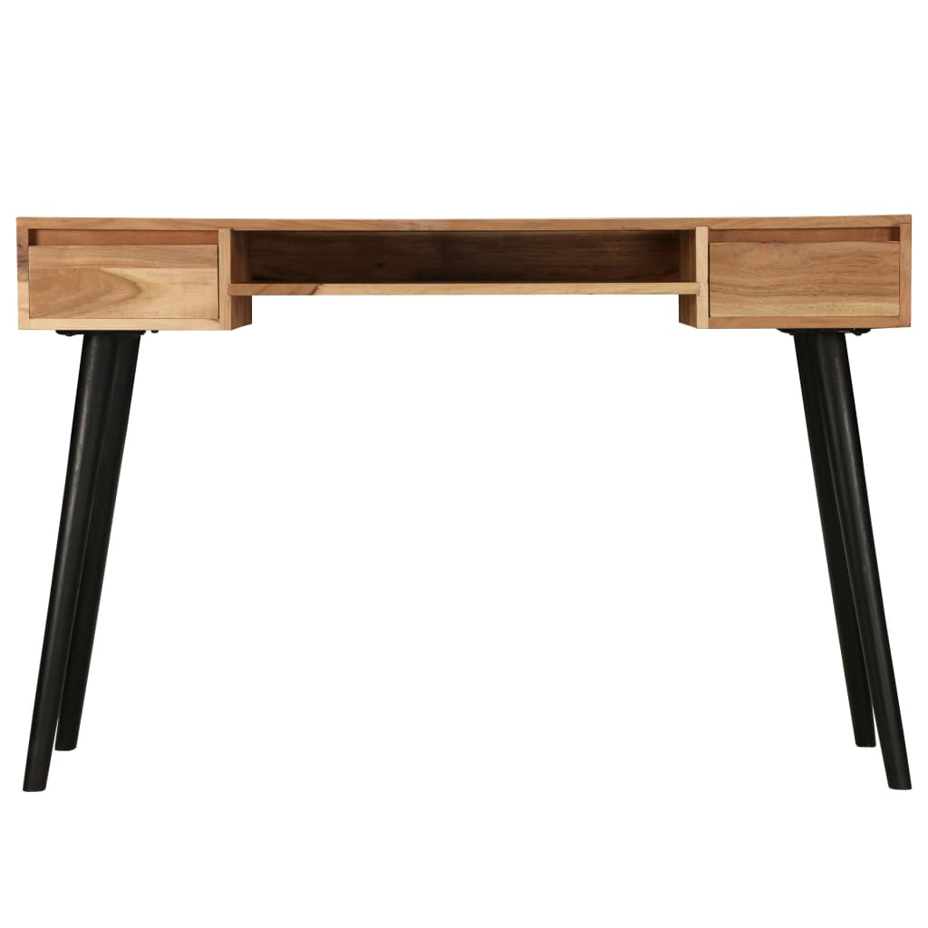 vidaXL Scrittoio in Legno Massello di Acacia 118x45x76 cm - homemem39