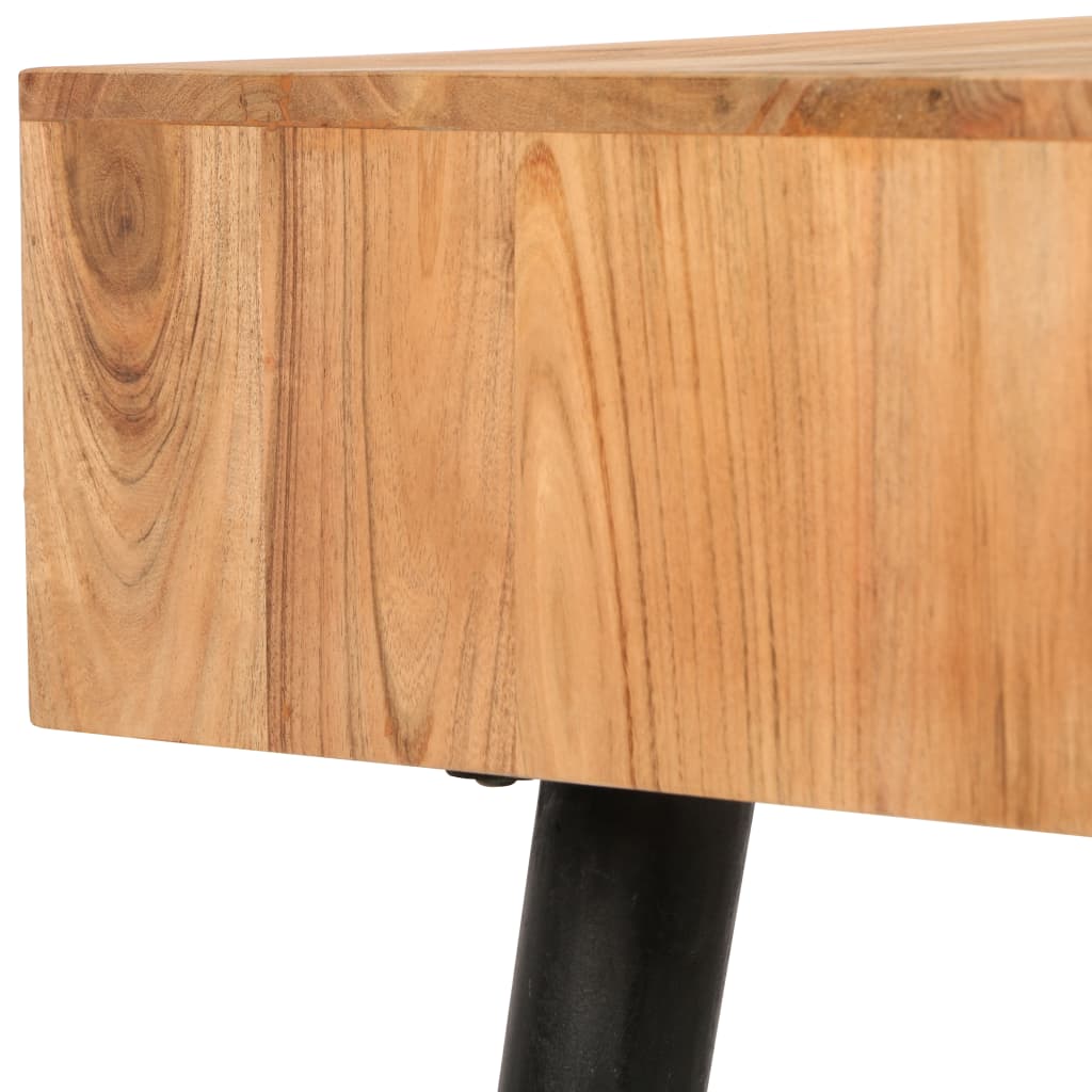 vidaXL Scrittoio in Legno Massello di Acacia 118x45x76 cm - homemem39