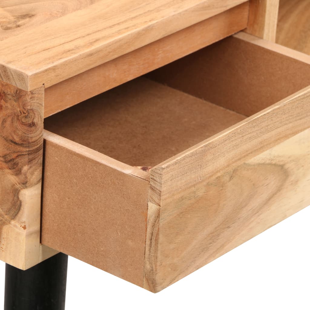 vidaXL Scrittoio in Legno Massello di Acacia 118x45x76 cm - homemem39