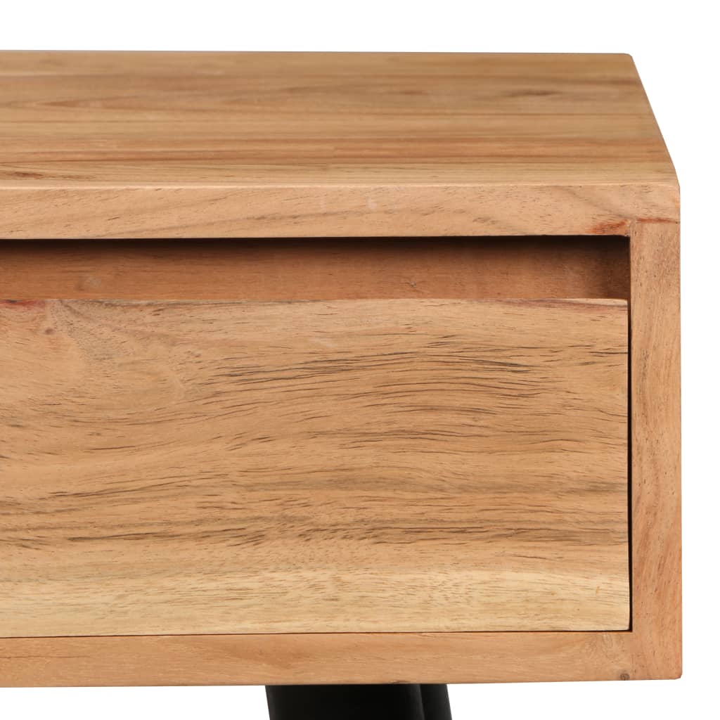 vidaXL Scrittoio in Legno Massello di Acacia 118x45x76 cm - homemem39