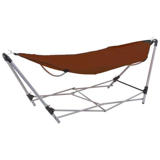 Amaca con Supporto Pieghevole Marrone - homemem39
