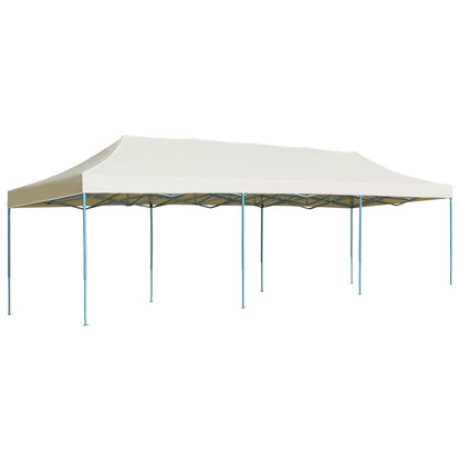 Gazebo Pieghevole Pop-Up 3x9 m Crema - homemem39