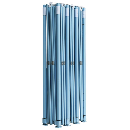 Tenda Pieghevole Pop-Up con 8 Pareti Laterali 3x9 m Blu - homemem39