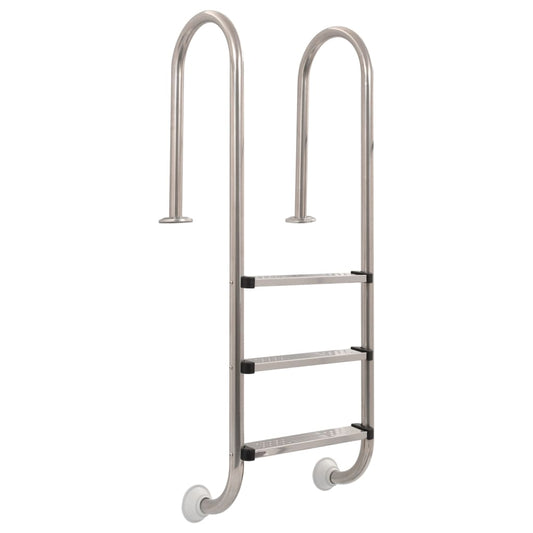 Scaletta per Piscina 3 Gradini in Acciaio Inox 304 120 cm - homemem39