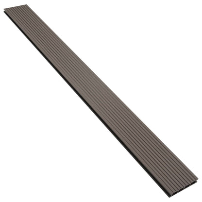 Pavimento Esterni in WPC Cavo Accessori 10m² 2,2m Marrone Scuro - homemem39