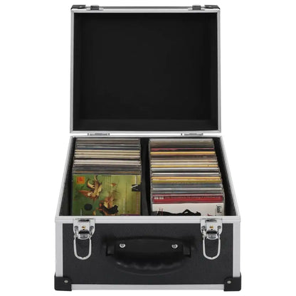 Custodia CD per 40 CD in Alluminio ABS Nero - homemem39
