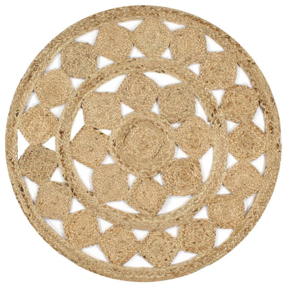 Tappeto Lavorato a Mano in Juta Intrecciata 150 cm - homemem39