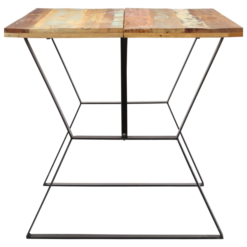 Tavolo da Pranzo 140x80x76 cm in Legno Massello di Recupero - homemem39