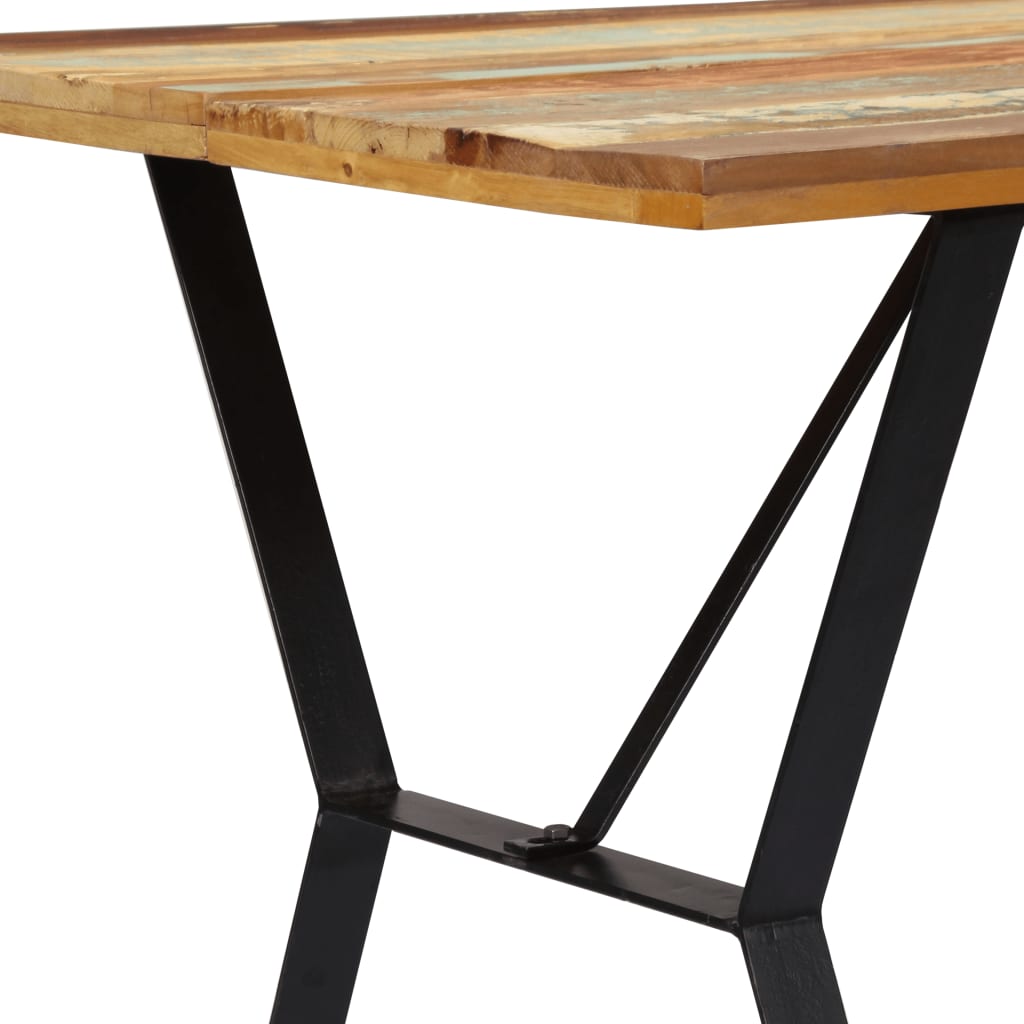 Tavolo da Pranzo 140x80x76 cm in Legno Massello di Recupero - homemem39