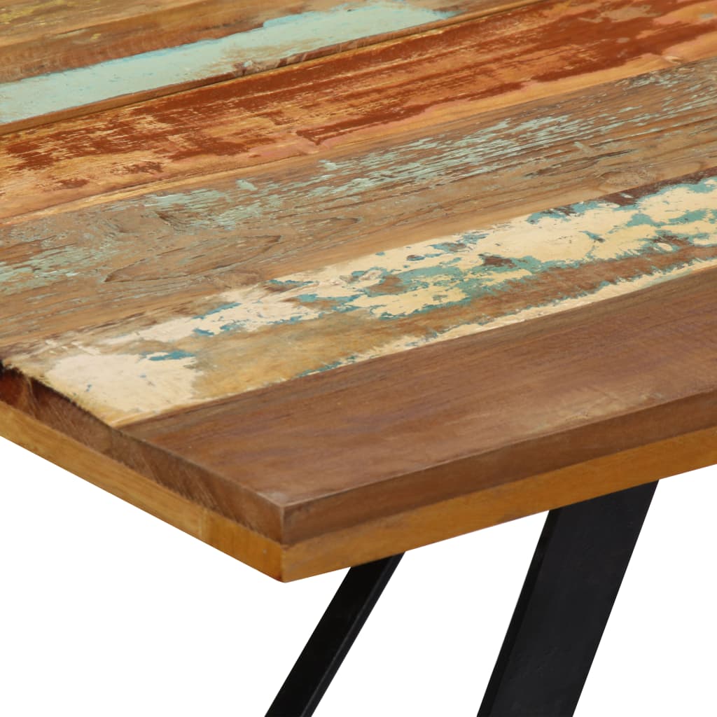 Tavolo da Pranzo 140x80x76 cm in Legno Massello di Recupero - homemem39