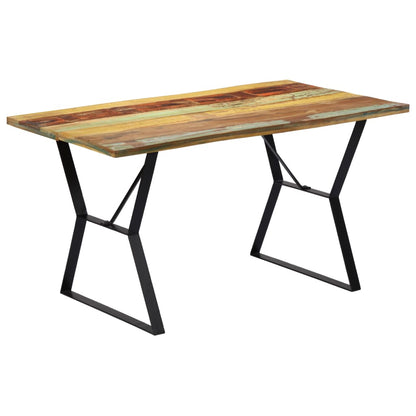 Tavolo da Pranzo 140x80x76 cm in Legno Massello di Recupero - homemem39