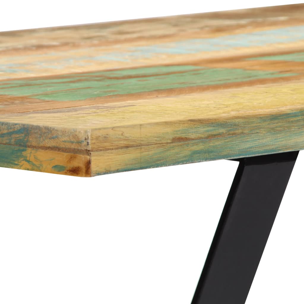 Panca 110 cm in Legno Massello di Recupero - homemem39
