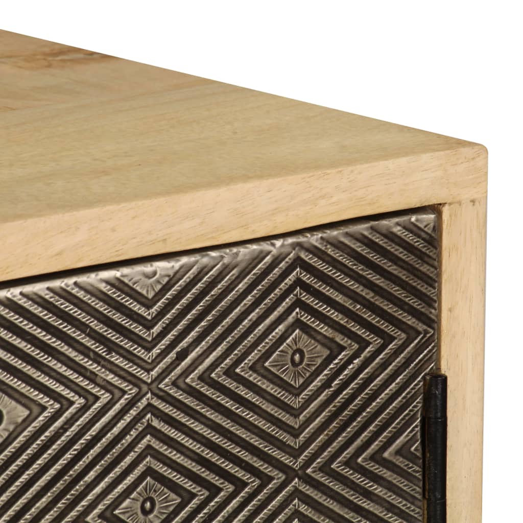 Credenza 120x30x75 cm Legno Massello di Mango - homemem39