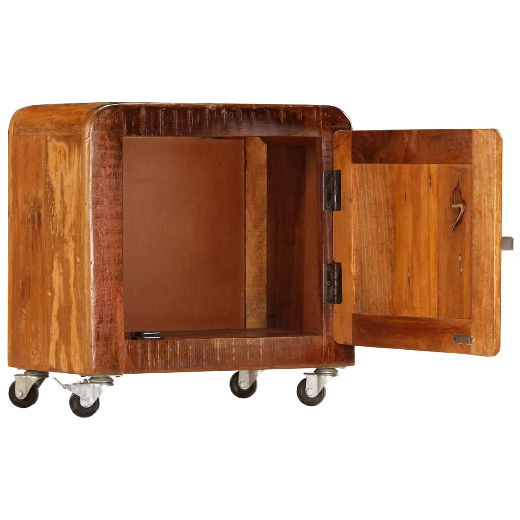 Comodino 50x30x50 cm Legno Massello di Recupero - homemem39
