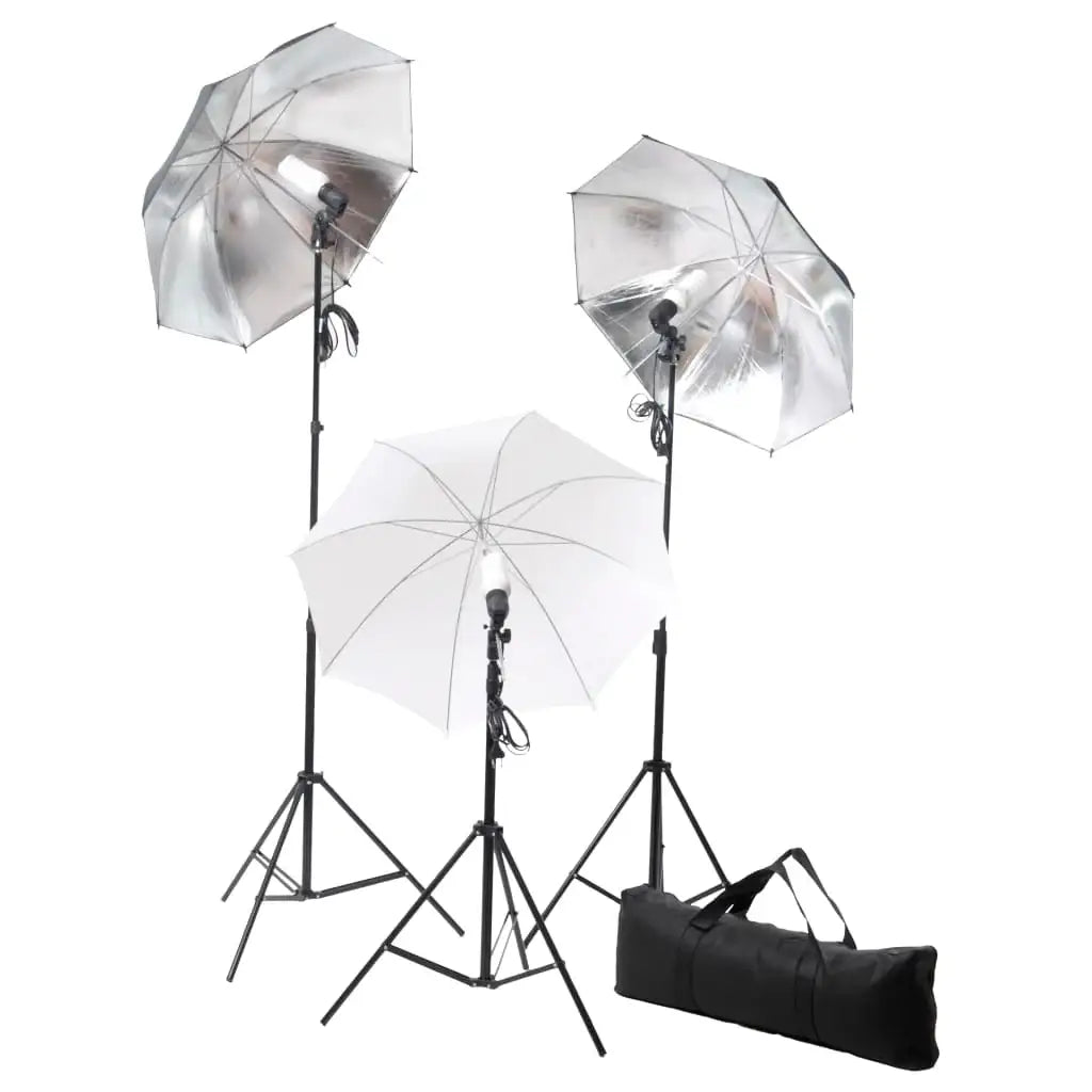 Illuminazione Studio Fotografico: 24 Watt Treppiedi e Ombrelli - homemem39
