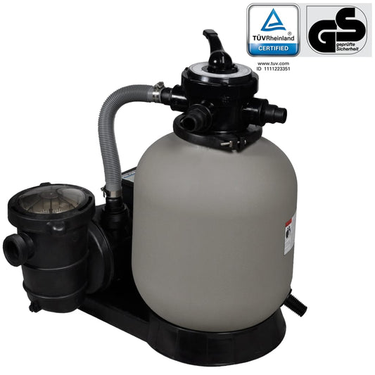 Pompa con Filtro a Sabbia 600 W 17000 l/h - homemem39