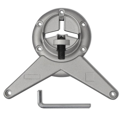 Set Gambe Tavolo 4 pz in Nickel Spazzolato Regolabili 870 mm - homemem39