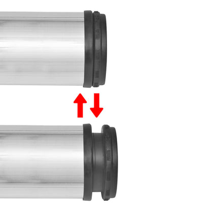 Set Gambe Tavolo 4 pz in Nickel Spazzolato Regolabili 710 mm - homemem39