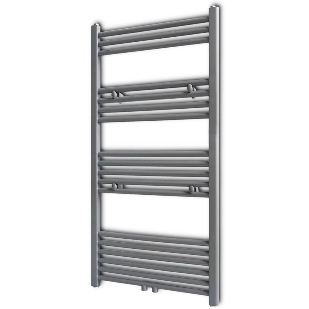 Portasciugamano Radiatore Riscaldamento Centrale Dritto 600x1160 mm Grigio - homemem39