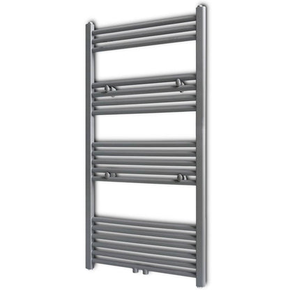 Portasciugamano Radiatore Riscaldamento Centrale Dritto 600x1160 mm Grigio - homemem39