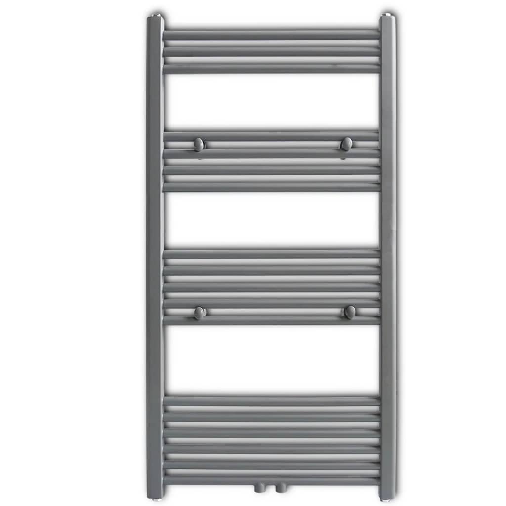 Portasciugamano Radiatore Riscaldamento Centrale Dritto 600x1160 mm Grigio - homemem39