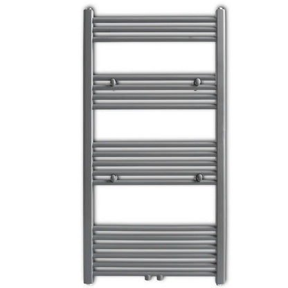 Portasciugamano Radiatore Riscaldamento Centrale Dritto 600x1160 mm Grigio - homemem39